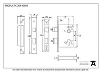 3" Euro Profile Sash Lock