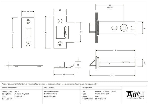 3" Heavy Duty Latch