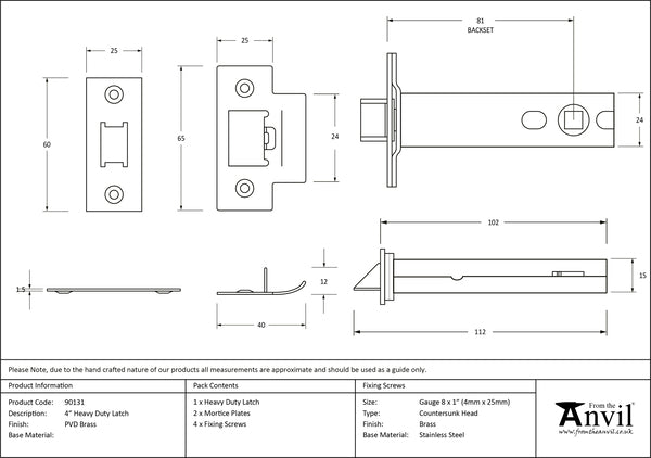 4" Heavy Duty Latch