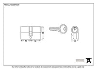 6 Pin Euro Cylinder 40/40 Keyed-alike