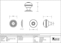 38mm Prestbury Cabinet Knob