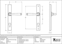 Avon Slimline Lever Espag. Lock Set