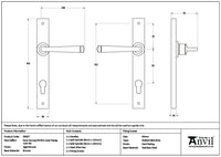 Avon Slimline Lever Espag. Lock Set