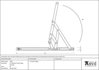 16" SS Defender Friction Hinge - Top hung