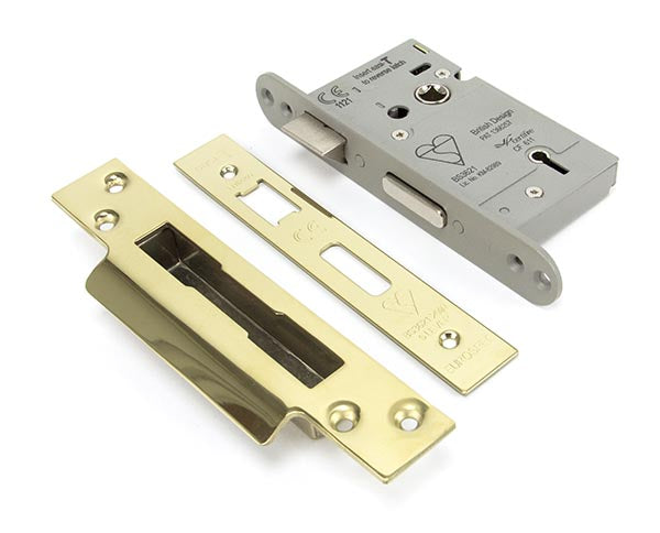 2 ½" 5 Lever Heavy Duty BS Sash Lock