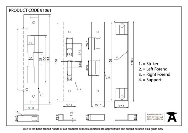 ½" Rebate Kit for Sash Lock