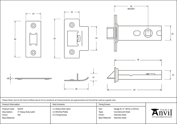 3" Heavy Duty Latch