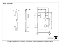 60mm Backset 72mm Centre Euro Sashlock