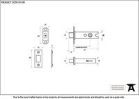 2 ½" Heavy Duty Tubular Deadbolt