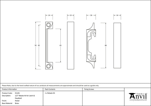 ½ Rebate Kit for Latch and Deadbolt