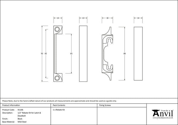 ½ Rebate Kit for Latch and Deadbolt