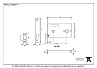 5" Horizontal Bathroom Lock