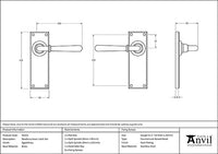 Newbury Lever Latch Set