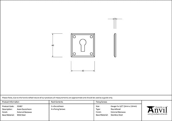 Avon Escutcheon