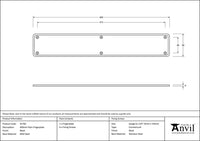 400mm Plain Fingerplate