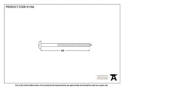 40mm SS M5 x 64mm Male Bolt (1)