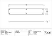 400mm Plain Fingerplate