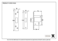 3" Keyed Alike BS 5 Lever Deadlock