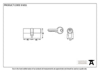 5 Pin Euro Cylinder 40/40 Keyed to differ