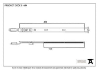 250mm BZP Extension Piece for Espag Door Locks