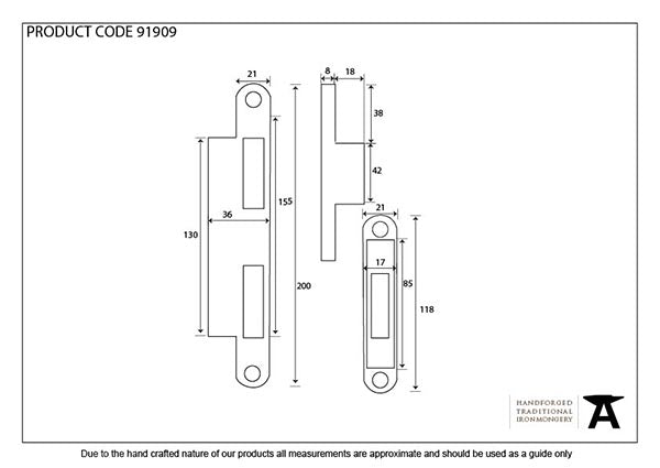 44mm Bright Zinc Plated Espag Keep Set