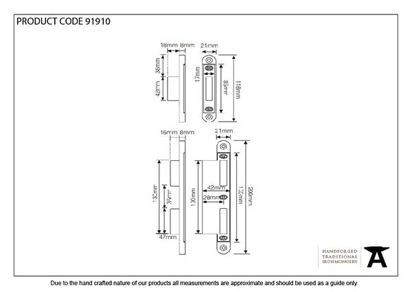 57mm Bright Zinc Plated Espag Keep Set