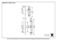 57mm Bright Zinc Plated Espag Keep Set