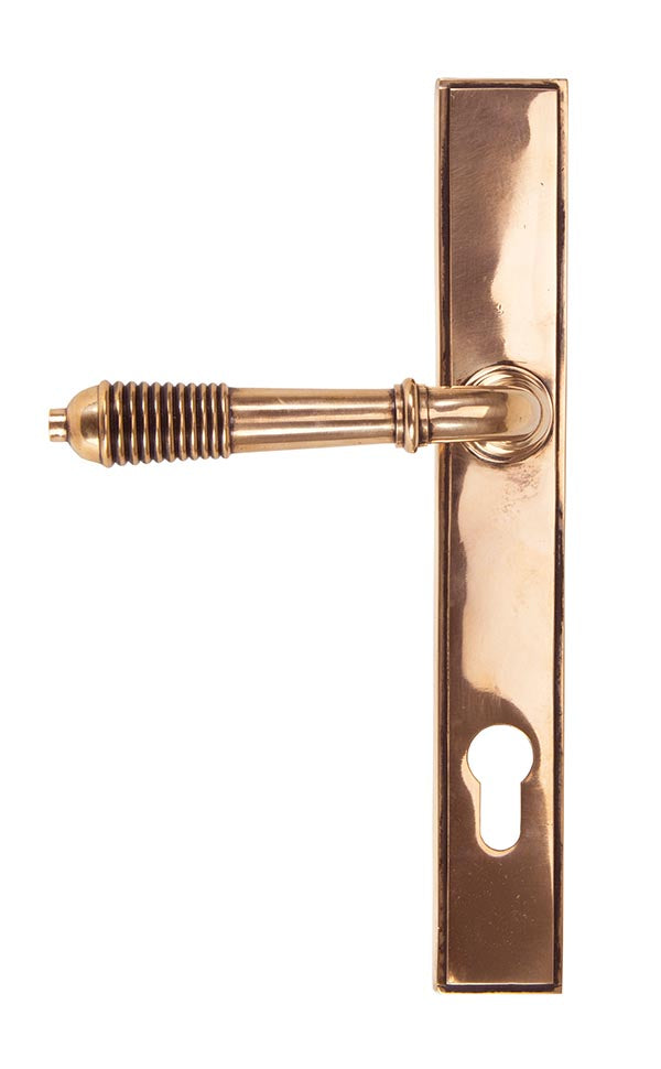 Reeded Slimline Lever Espag. Lock Set