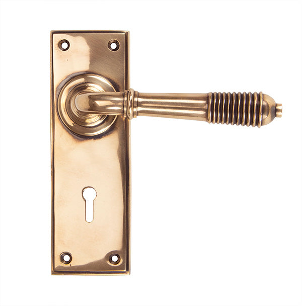 Reeded Lever Lock Set