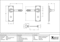 Reeded Lever Bathroom Set