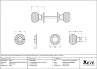 Heavy Beehive Mortice/Rim Knob Set