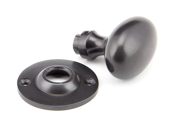 Oval Mortice/Rim Knob Set