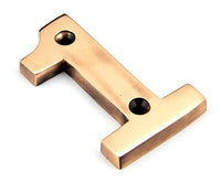 Polished Bronze Numeral