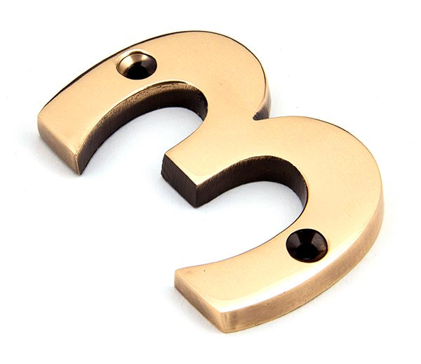 Polished Bronze Numeral