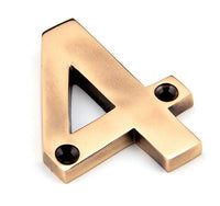 Polished Bronze Numeral