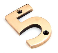 Polished Bronze Numeral