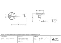 Regency Lever on Rose Set (Sprung)