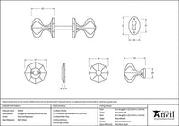 Standard Octagonal Mortice/Rim Knob Set