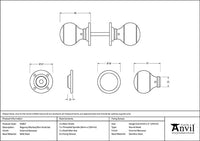 Regency Mortice/Rim Knob Set