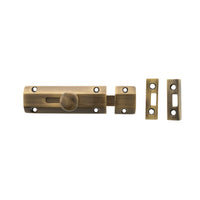 Atlantic Solid Brass Surface Door Bolt 4"