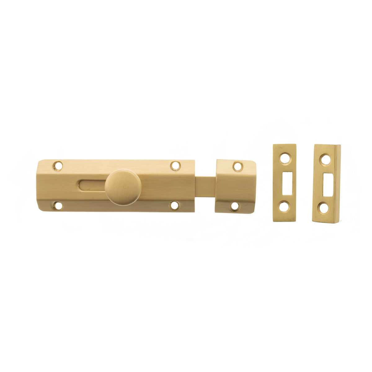 Atlantic Solid Brass Surface Door Bolt 4"