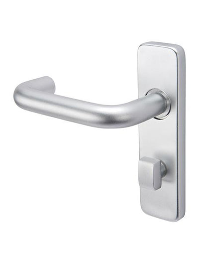 Aluminium Safety Return Lever Handle on Plate