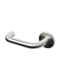 19mm Dia Safety Return Lever Handle on 8mm Sprung Rose Grade 304- EN 1906: Grade 3