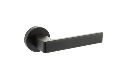 CleanTouch Anti-Bac Forme Asti Lever Door Handle on Minimal Round Rose