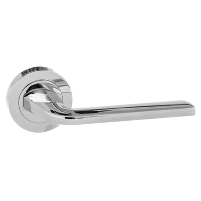 Eco Surf Aluminium Lever Door Handle on Round Rose