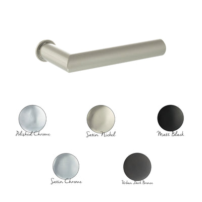 Forme Elle Lever Door Handle on Concealed Round Rose