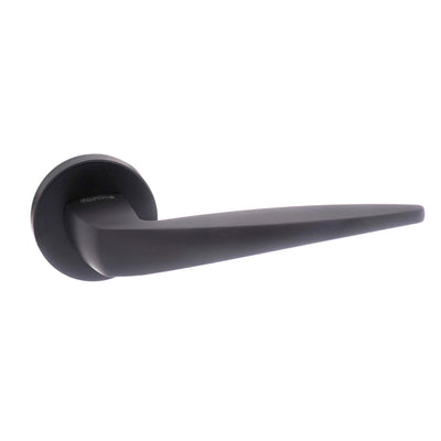 Forme Foglia Lever Door Handle on Minimal Round Rose