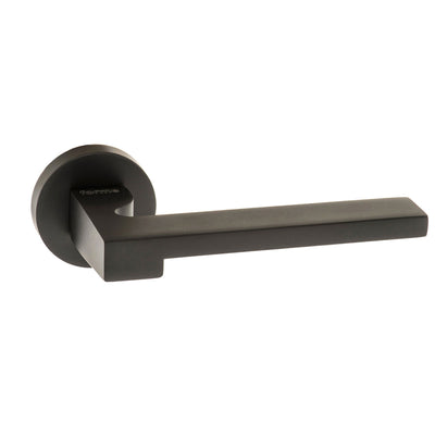 Forme Ginevra Lever Door Handle on Minimal Round Rose