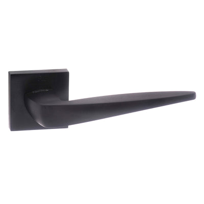 Forme Foglia Lever Door Handle on Minimal Square Rose