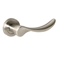 Mediterranean Malaga Lever Door Handle on Round Rose